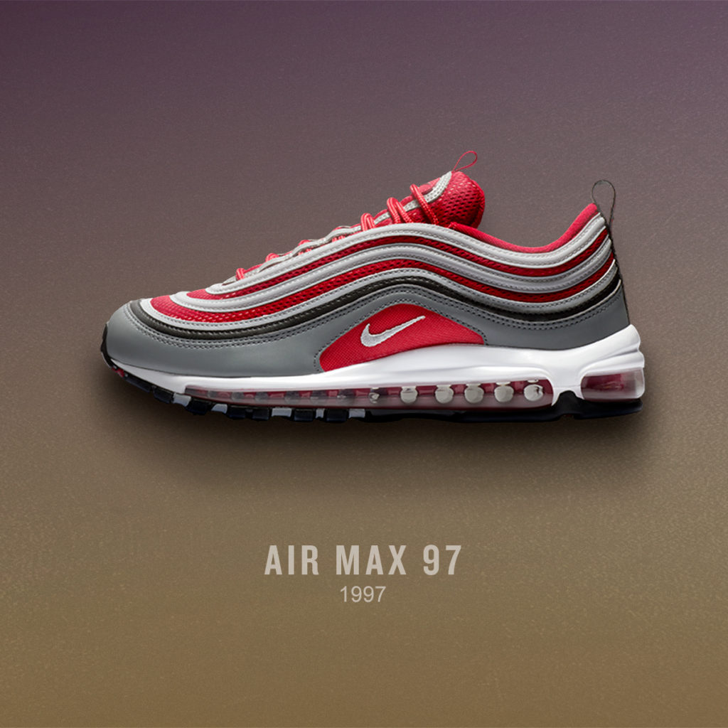 Nike Air Max 97 red, gray. 1997