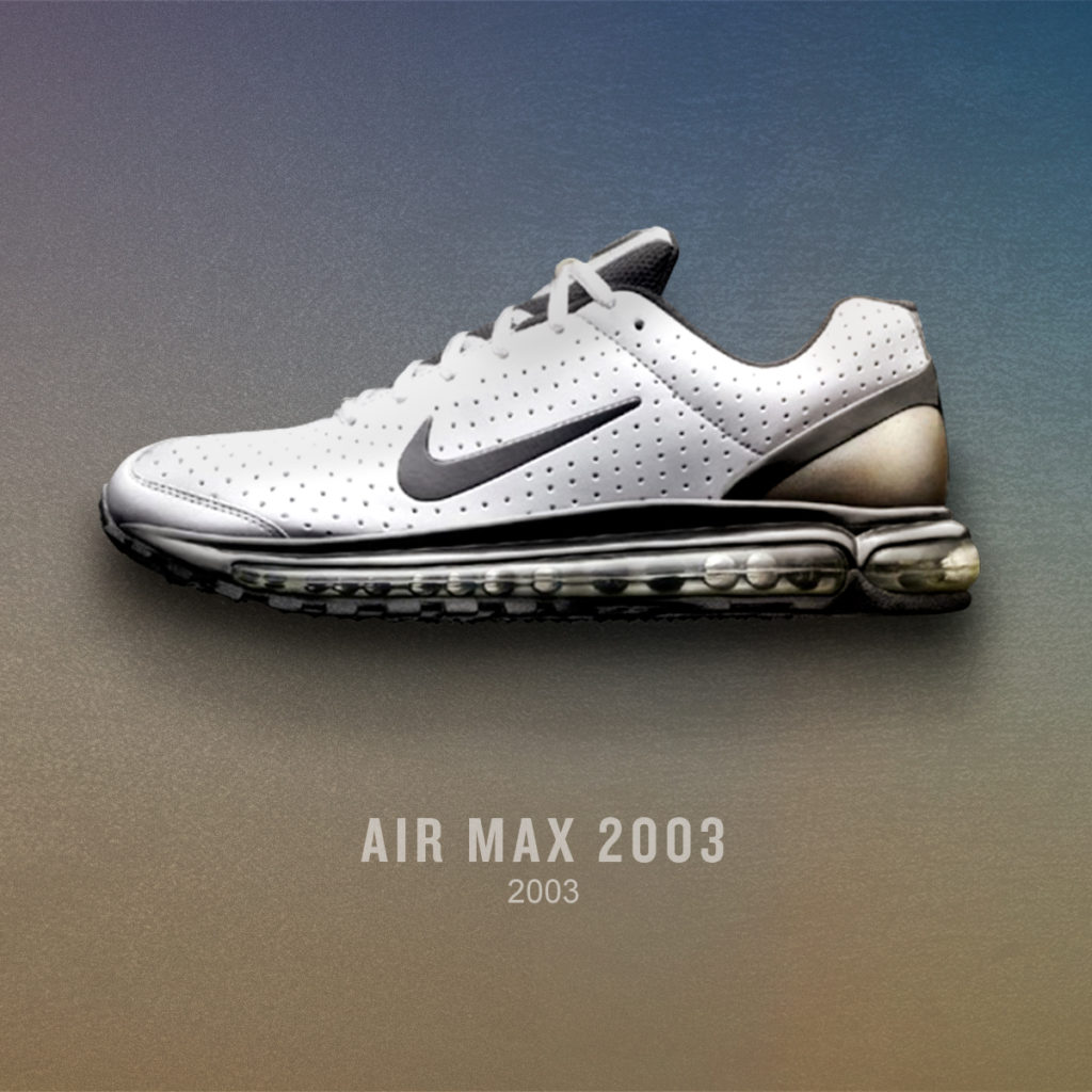 Nike Air Max White, Black, Gold - 2003