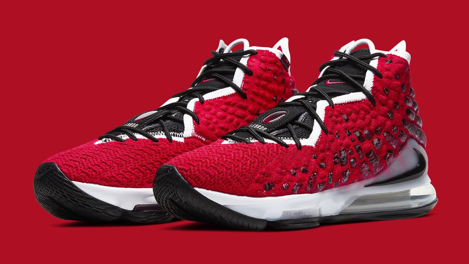 lebron 17 red and black