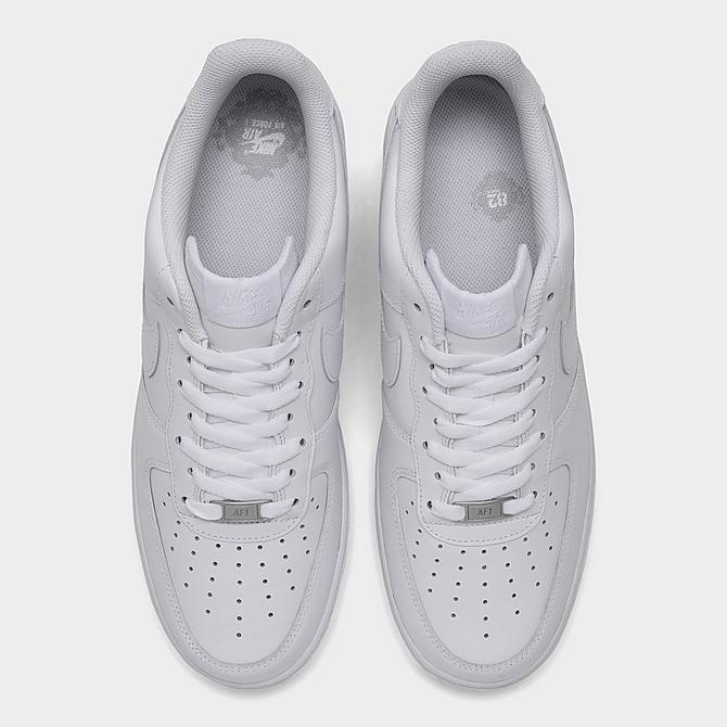 White on White Nike Air Force One Top View