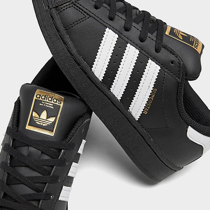 black and white adidas superstar shoes