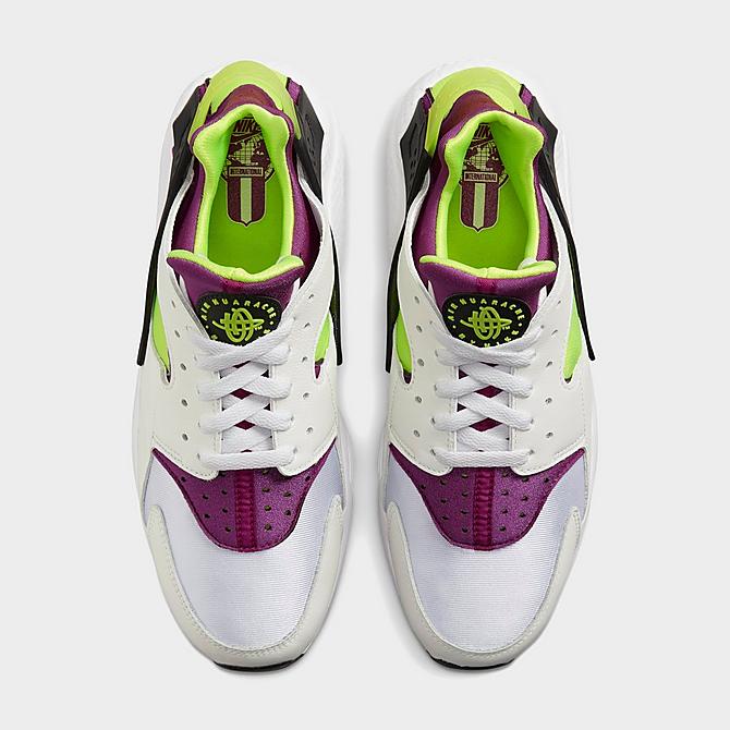 White, Purple, Green Nike Huarache Shoes